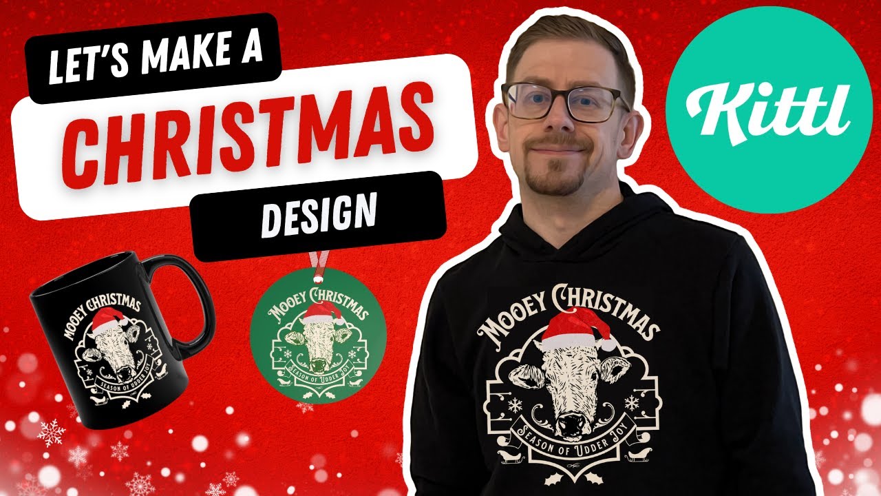 Let's Create a Print on Demand Christmas Design with Kittl - YouTube