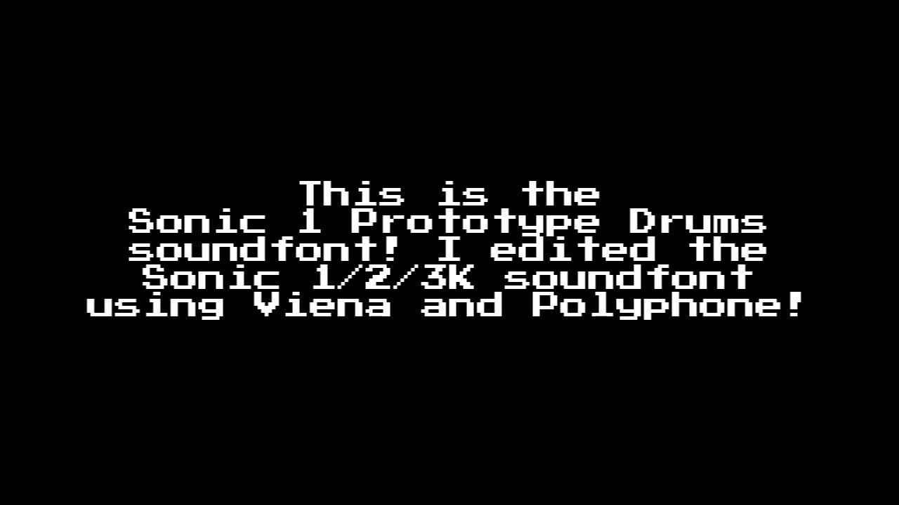 Sonic 1 Prototype Drums Soundfont + Download YouTube