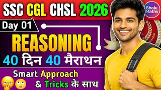 Day 1 || Coding Decoding - Complete Reasoning in 40 Days | 40 Din 40 Marathon | SSC CGL 2026
