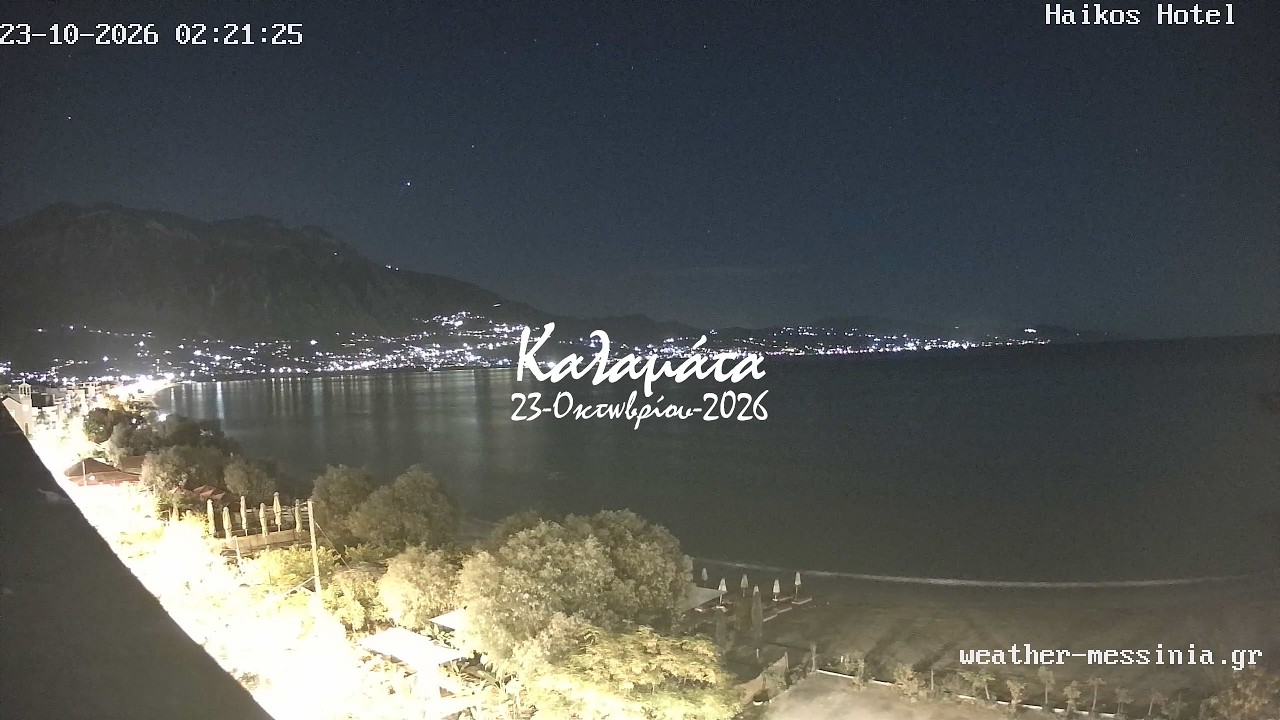🍂 23-Οκτωβρίου-2026, Κάμερα Παραλία Καλαμάτας Timelapse, Timelapses.gr 🇬🇷