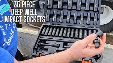 BOEN 1/2" Drive Deep Impact Socket Set 35 Piece