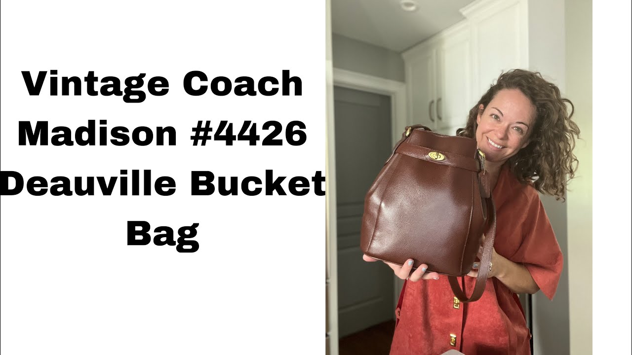 Vintage Coach Madison #4426 Deauville Bucket Bag Beechnut Bag Talk