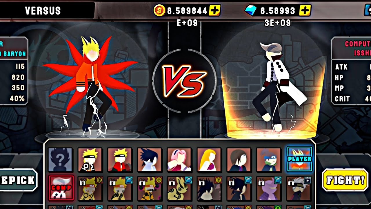 Naruto Baryon Returns! | Stickman Great War MOD APK 0.5.2 (Part 2 Unlimited Money)