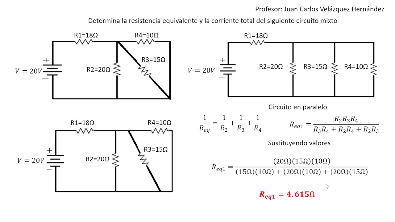 Como calcular resistencia equivalente