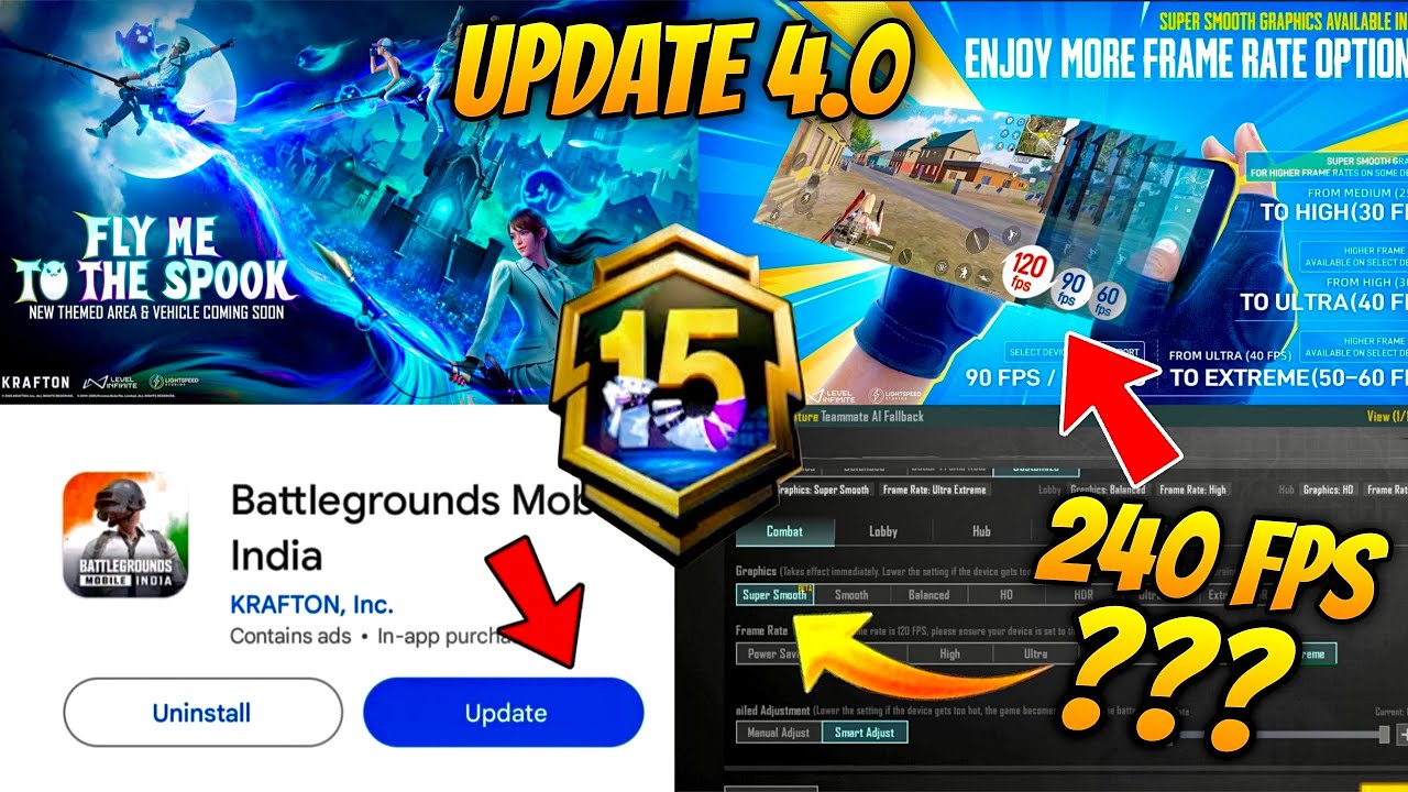 BIG UPDATE 😍 BGMI 4.0 UPDATE IS HERE - BGMI 4.0 UPDATE BIG CHANGES - HOW TO UPDATE BGMI 4.0 - 120fps