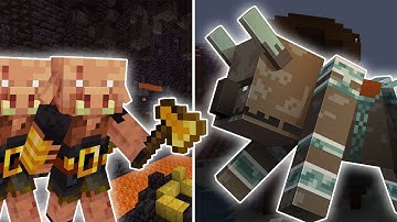 100 PIGLIN BRUTES VS 50 RAVAGERS | MINECRAFT