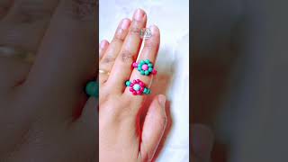 خواتم للبنات بالخرز اصنعيها بنفسك بكل سهولة ✨ #art#diy #اكسبلور 