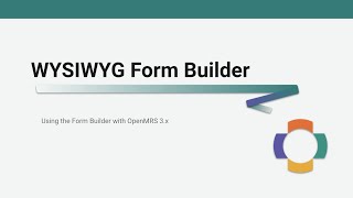 OpenMRS WYSIWYG Form Builder Demo screenshot 3