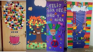 Latest Classroom Door decoration ideas/Preschool door decoration ideas/School Door design/paper art