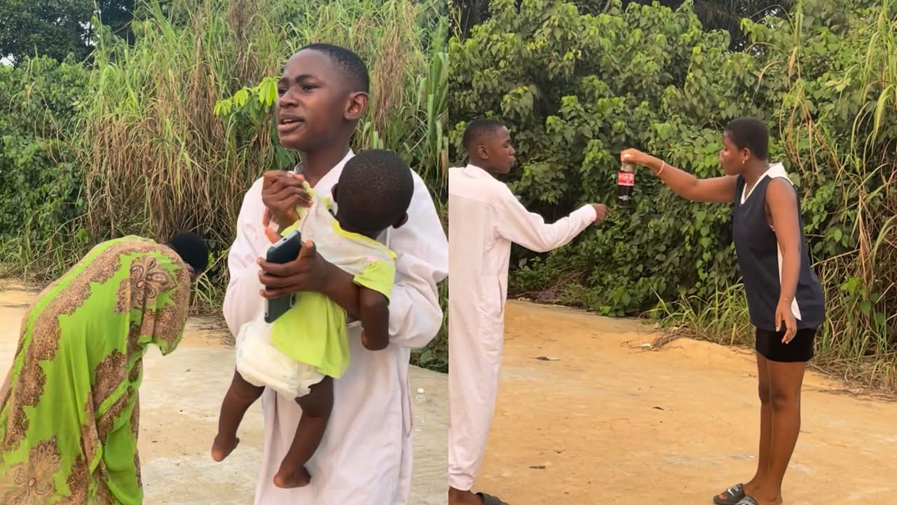 Old woman turned a baby into a bottle of coke to drink and maintain her youthfulness