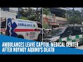 Ambulances leave Capitol Medical Center after Noynoy Aquino's death