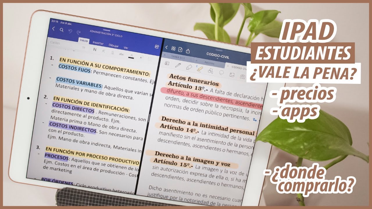 IPAD PARA ESTUDIANTES: DERECHO Y ADM ¿Lo recomiendo? ¿Cúal comprar? - Mi experiencia