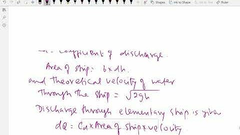 Fluid Mechanics : - (Discharge through large rectangular orifice) - 98.