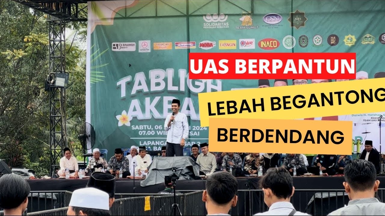SERU‼️ UAS MELADENI PANTUN LEBAH BEGANTONG 🔥| Ustadz Abdul Somad | Bandar Khalippa