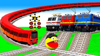 踏切アニメ  あぶない電車 TRAIN  Fumikiri 3D Railroad Crossing Animation # train #1