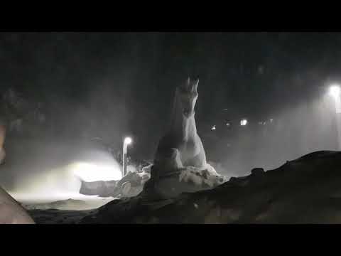 2020년 태백산 눈축제 현장을 심야에 둘러봄 <strong>눈날림</strong> 도깨비 춥ㄷㄷ