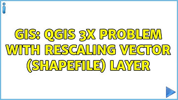 GIS: QGIS 3x problem with rescaling vector (shapefile) layer