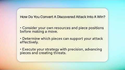 How Do You Convert A Discovered Attack Into A Win? - The Chess Codex