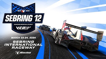 The iRacing 12 Hours of Sebring | Sebring International Raceway | Part 1