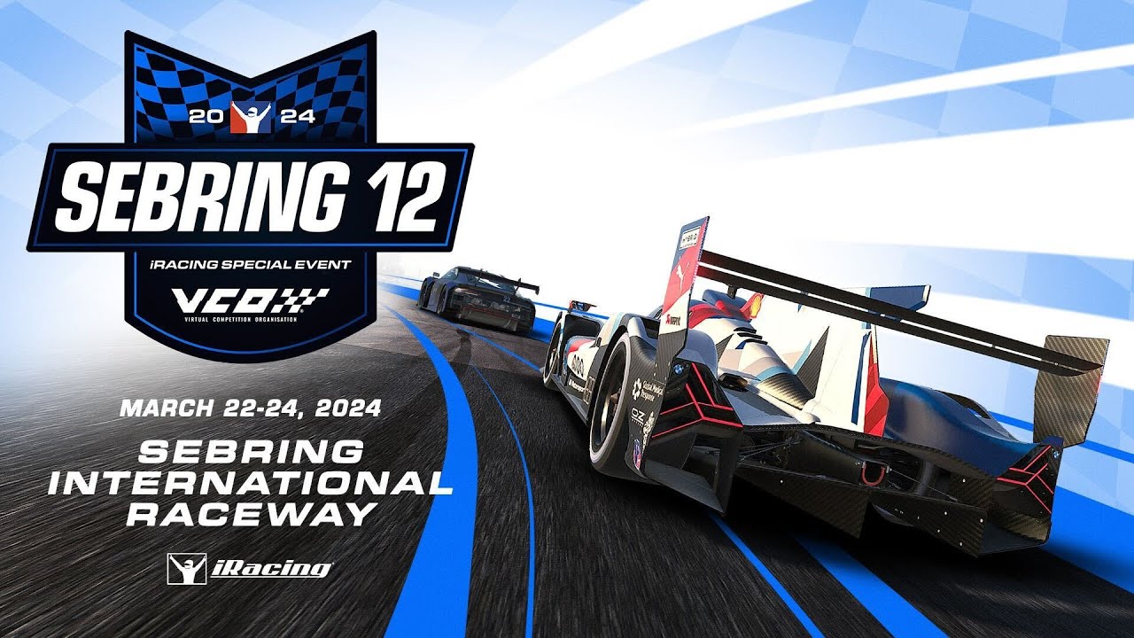 The iracing 12 hours of sebring sebring international raceway part