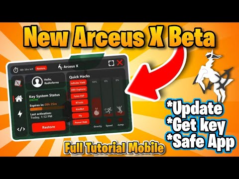 MOBILE] Download Arceus X Beta Executor Roblox and Update Get Key Tutorial  2023