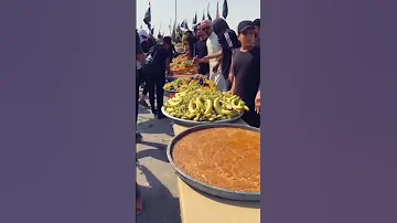 Najaf To Karbala Worlds Biggest Dastarkhwan For Zaireen Shorts Karbala Arbaeen 