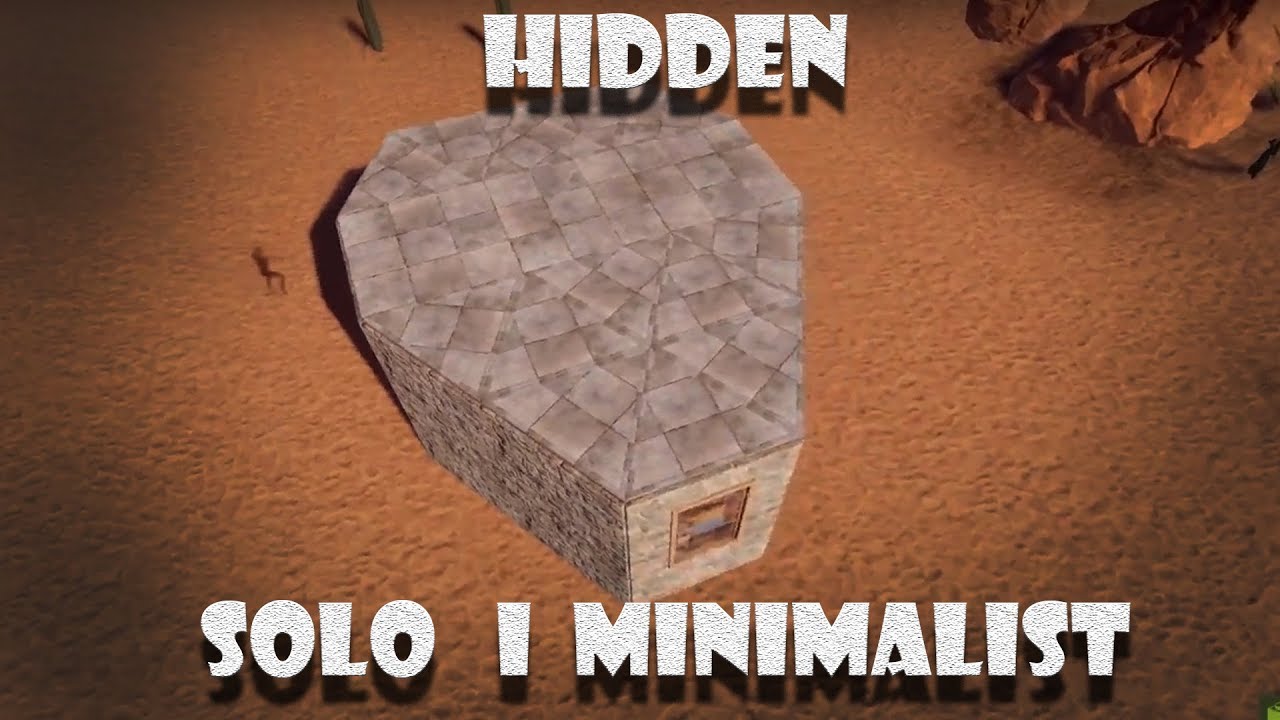 Solo Minimalist Base Design with Hidden Loot Room I Rust 2018 I Base ...