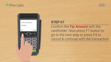 How to make ‘DCC Tips Adjustment’ transaction on a Pine Labs PoS Terminal