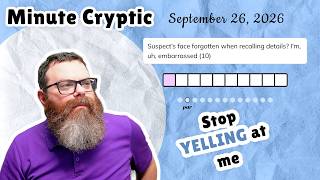 Unedited Minute Cryptic September 26, 2026