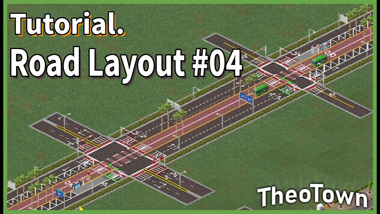 Custom Road Layout 04 | TheoTown Tutorial | PixAsh