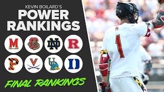 Lax com s Final D1 College Power Rankings 2022 College Lacrosse