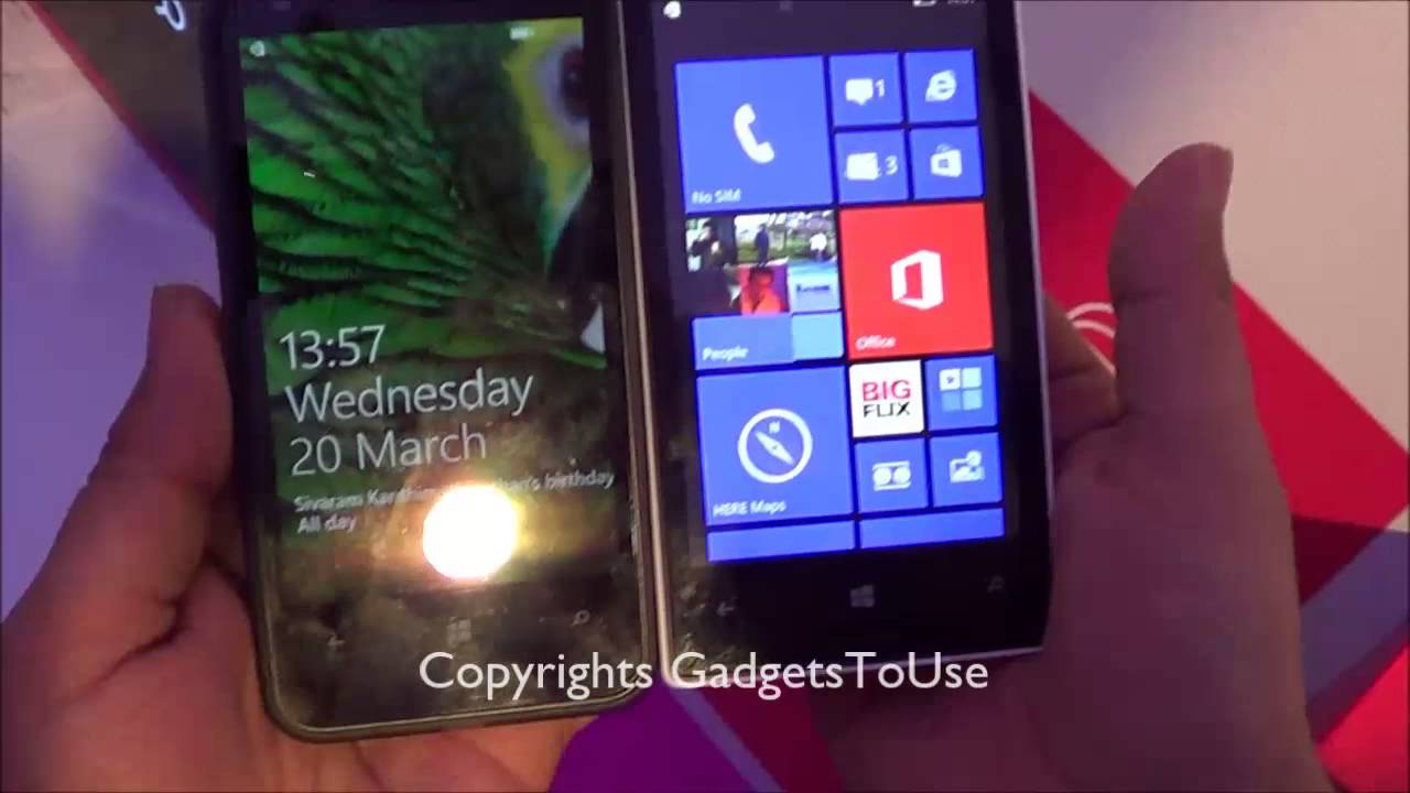 Nokia Lumia 520 Vs 620 Comparison Review at India Launch