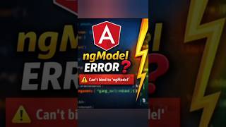 ngModel Not Working? Do THIS 🔥 #angular #coding #pythonanddjangofullstackwebdeveloper