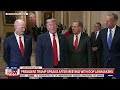 President Trump speaks after meeting with GOP Senators