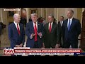 President Trump speaks after meeting with GOP Senators