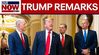 President Trump speaks after meeting with GOP Senators