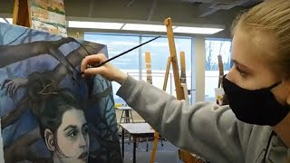 Inside art & design studios at Nazareth University (formerly College)