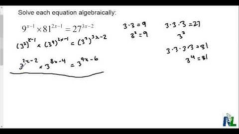 Solving exponential equations using like bases part 5
