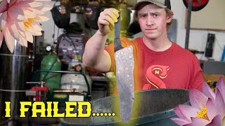 The Lotus Flower Damascus Chefs Knife - Part 6