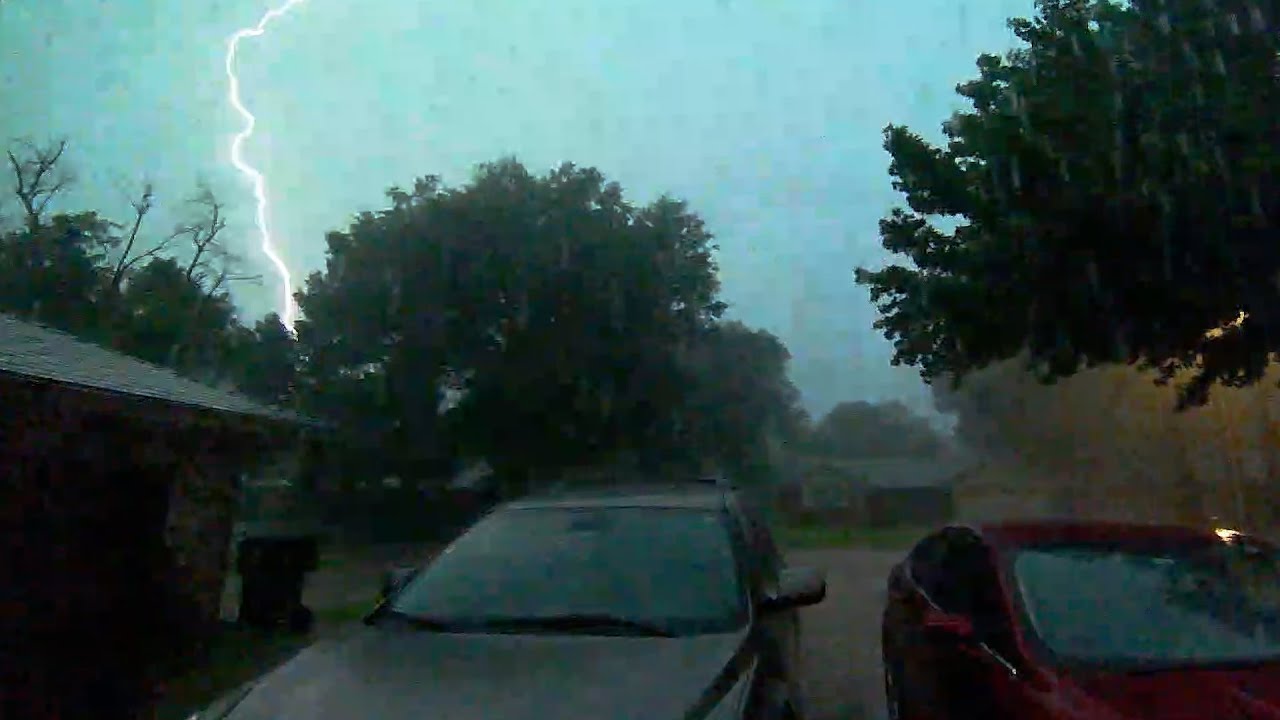 Strong Morning Thunderstorm | Full Storm with HQ Audio (6/18/2025)