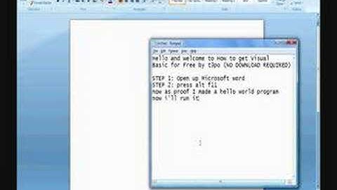 How to get Visual Basic (No Download)
