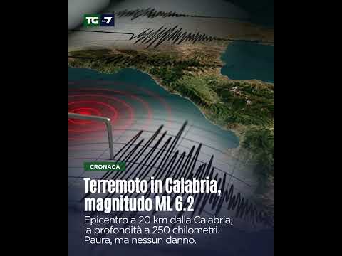 Video Terremoto in Calabria, magnitudo ML 6.2 . Paura, ma nessun danno