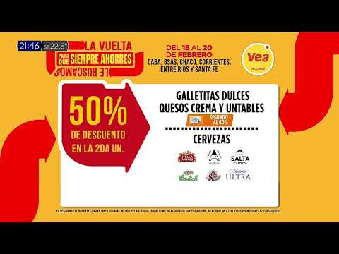 Publicidad VEA - Estás ahorrando bien (Descuentos y ofertas) (Argentina - Febrero 2022)