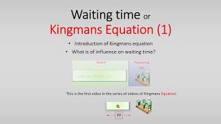 Kingman’s Equation: Introduction screenshot 4