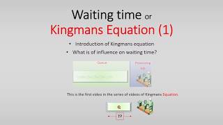 Kingman s Equation Introduction
