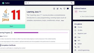Learning Java 11 Infosys Springboard Assessment Solution. #infosys