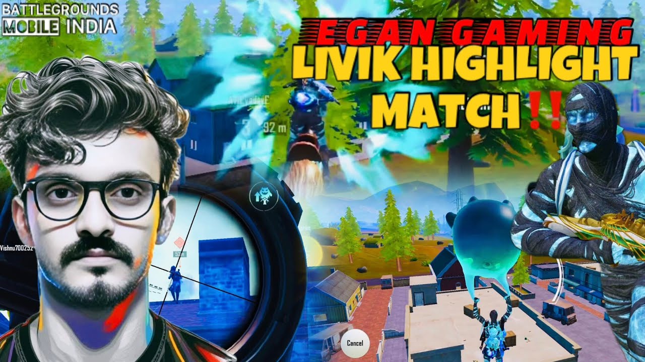 Egan Gaming's MOST EPIC Livik Moments in BGMI! 🔥