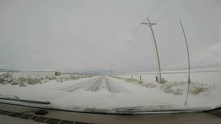 Driving from Silver Lake, Oregon to Christmas Valley