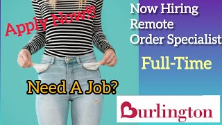 Now Hiring! Work From Home Order Specialist. Full Time Remote Job!