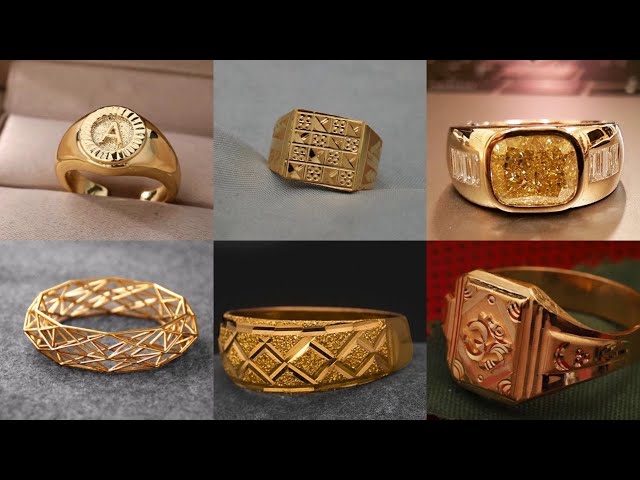 14K Textured Raw Nugget Pattern Design Band Mens Ring Yellow Gold | eBay